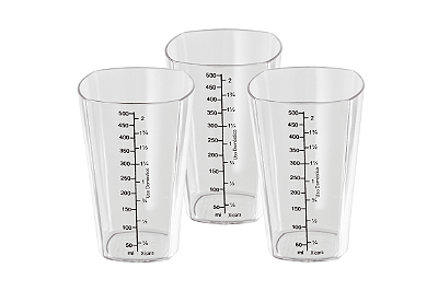 KIT COPO DOSADOR COM 3 - 12 UNIDADES