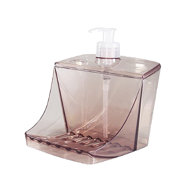 DISPENSER PORTA DETERGENTE CLEAN 500 ML - ROSA - TOTAL 12 UNIDADES