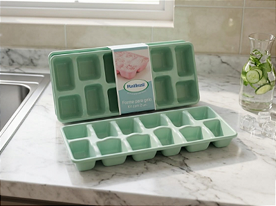 FORMA DE GELO PREMIUM KIT COM 2 - SORTIDO - TOTAL 30 KITS