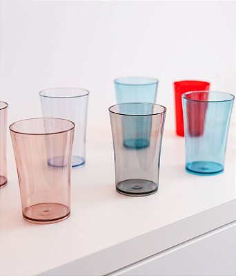 COPO CRISTAL 280 ML - SORTIDO - TOTAL 100 UNIDADES