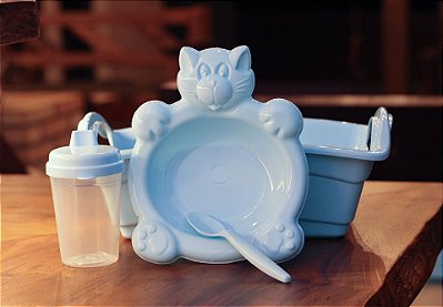 KIT BABY 02 - ORGANIZADOR BABY + PRATO BABY + COPO PIN PIN - TOTAL 12 KITS
