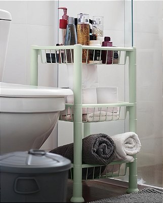 ORGANIZADOR/FRUTEIRA PREMIUM 3 ANDARES - TOTAL 5 UNIDADES
