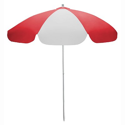 GUARDA SOL SOMBRABELLA 2,00 m BRANCO & VERMELHO