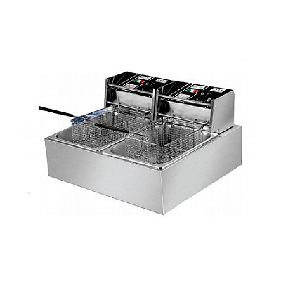 Fritadeira Elétrica Profissional 12L 2 Cestos FZL12