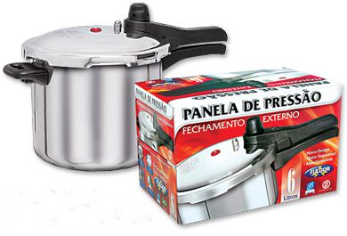 Panela de Pressão 4L - com Cabo e Fechamento Externo