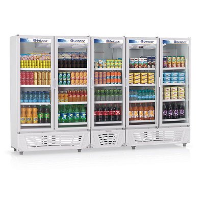 Expositor Vertical Visa Cooler 5 Portas (GRVC-2500) 2.492L - 220v