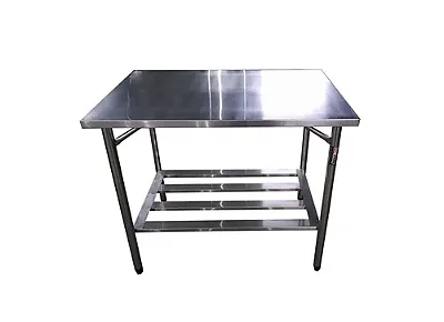 Mesa de Inox 430 para Restaurante Açougue e Padaria 100 x 70 x 85 PROMP430-2