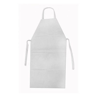 Avental Branco Vinílico 120x70cm Cordão Polister