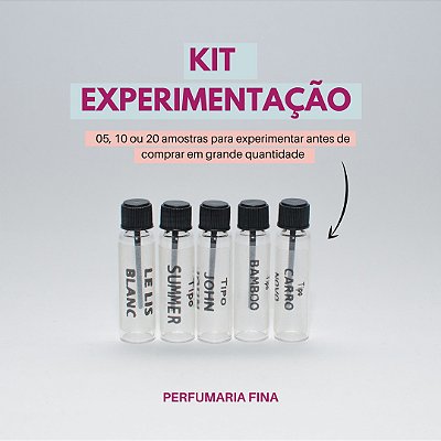 Kit Experimentação de Perfumaria Fina