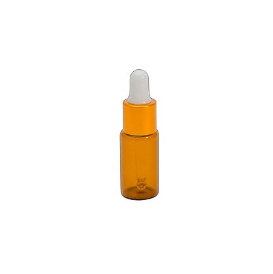 Frasco com Cânula Gotejador em Vidro Âmbar-5 ml