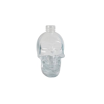 Frasco Em Vidro Caveira Rosca 24/410 Transparente -175 ml