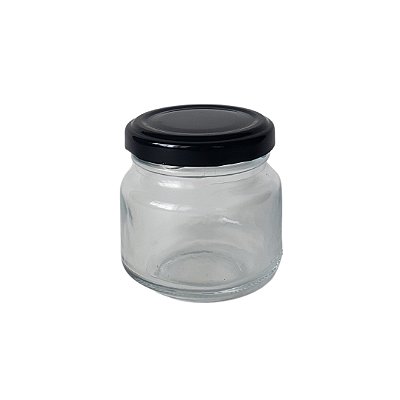 Pote de Vidro Mini Belém Transparente Com Tampa 58mm 120 ml-Diversas Cores