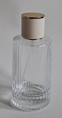 Frasco em Vidro Chloe Válvula Dourada 100mL Tampas Coloridas