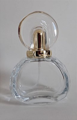 Frasco em Vidro Jasmine Com Válvula Dourada 50mL