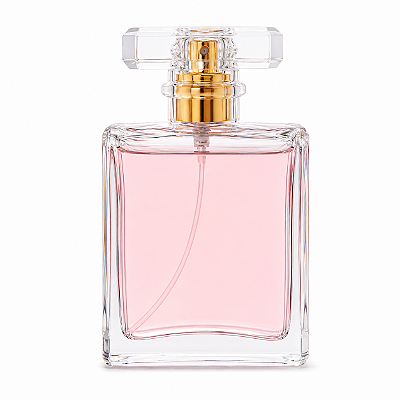 Frasco em Vidro Madeimoselle Com Válvula Dourada 60mL