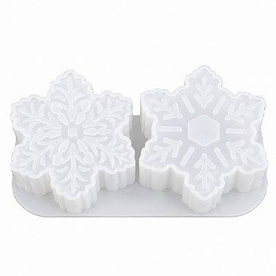 Molde de Silicone Flocos de Neve Duas Unidades