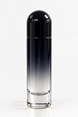 Frasco em Vidro Cilíndrico Degrade Válvula Prata R.13 Sobretampa em Cápsula-30mL