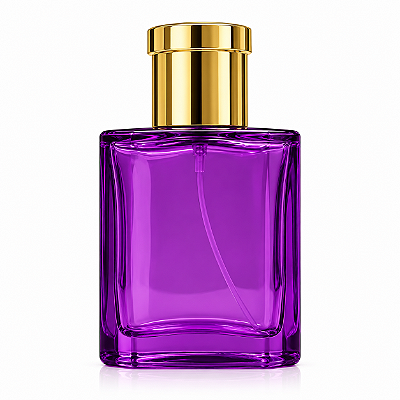 Frasco em Vidro Colorido Válvula e Tampa Douradas-30mL