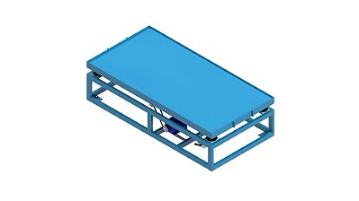 Mesa vibratoria 200x100cm 220V trifasico