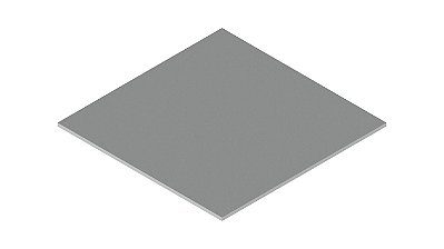 Placa de aluminio (AL) 110X50MM