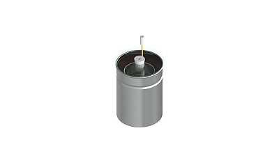 Calorimetro aluminio de agua didatico com duplo vaso e agitador 500ML