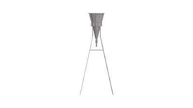 Funil para viscosidade Marsh com suporte