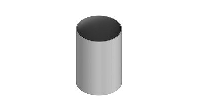 Caneca de aluminio para bloco de aquecimento