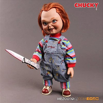 Child's Play Sneering Chucky  Talking Doll - ReRun- Mezco Mega Scale