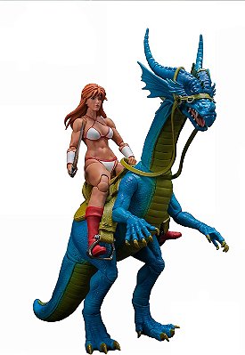 Action Figure Tyris Flare e Blue Dragon Golden Axe Storm Collectibles