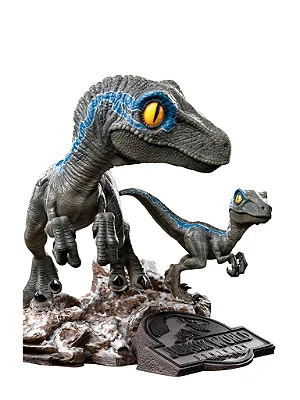 Estátua Blue and Beta - Jurassic World: Dominion - MiniCo - Iron Studios