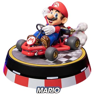 Estátua Mario Kart: Mario (Collector's Edition) -  FIRST 4 FIGURES *CAIXA DANIFICADA*