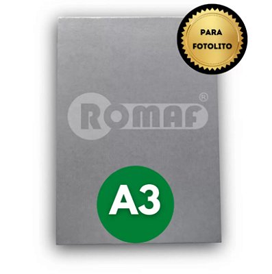 Transparência Para Fotolito Clear Tamanho A3 - Pacote Com 5 Unidades - Romaf