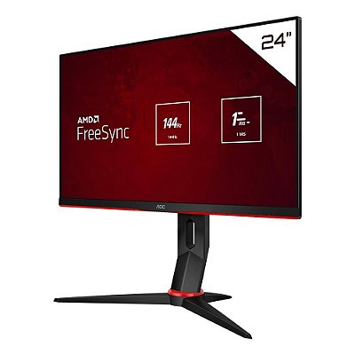 MONITOR GAMER AOC HERO 24" FUL HD, IPS, 144HZ, 1MS, G-SYNC, HDMI/VGA/DP - 24G2