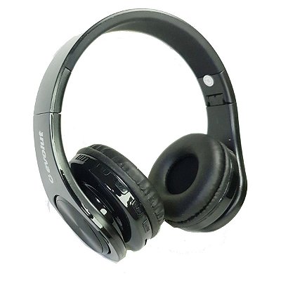 FONE DE OUVIDO HEADPHONE SEM FIO BLUETOOTH PRETO EVOLUT EO-602BK