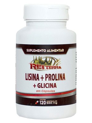 Lisina Prolina Glicina 120 Caps 500mg