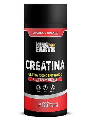 Creatina 120 Cápsulas 750mg - KING EARTH