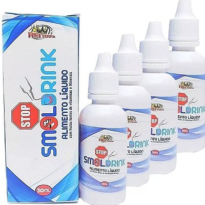 Kit 4 Smol Drink Anti-alcoolismo + Anti Fumo-30ml