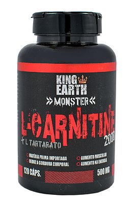 L-Carnitina King Earth 500Mg 120 Capsulas