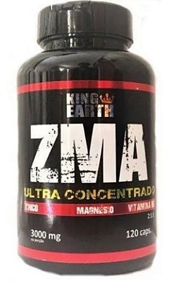 ZMA Ultra Concentrado Zinco, Magnésio e Vitamina B6 120 Caps- 3000mg.