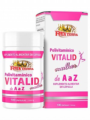 VITALID MULHER POWER 100 CAPS. 500 MG POLIVITAMINICO