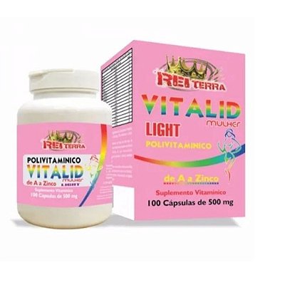 VITALID MULHER POWER 100 CAPS. 500 MG POLIVITAMINICO