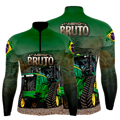 Camiseta Agro Bruto - John Deere Verde -  Proteção UV 50+
