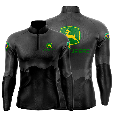 Camiseta Agro Bruto - John Deere Cinza -  Proteção UV 50+