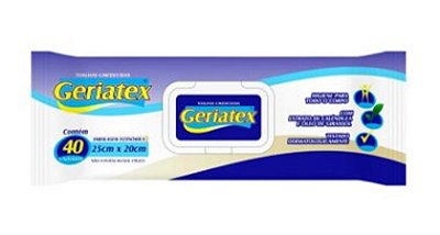 LENÇO UMEDECIDO ADULTO GERIATEX C/40
