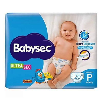 FRALDA INFANTIL BABYSEC P - 160 UNIDADES
