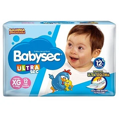 FRALDA INFANTIL BABYSEC  XG - 96 UNIDADES