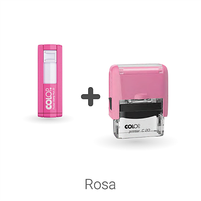Kit Carimbo Colop Rosa