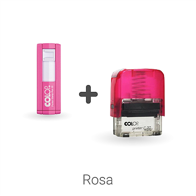 Kit Carimbo Colop Rosa