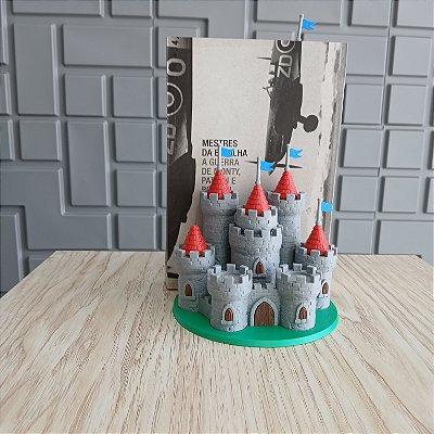 Suporte de Livro com Marca Página - Castelo