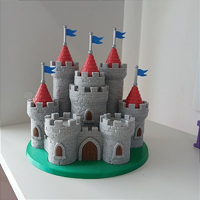 Suporte de Livro com Marca Página - Castelo